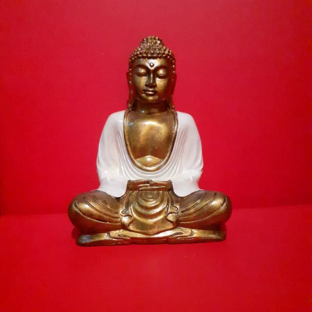 Patung Buddha Se Cia Mo Ni Fo Meditasi Rupang Arca Amitofo Sakyamuni