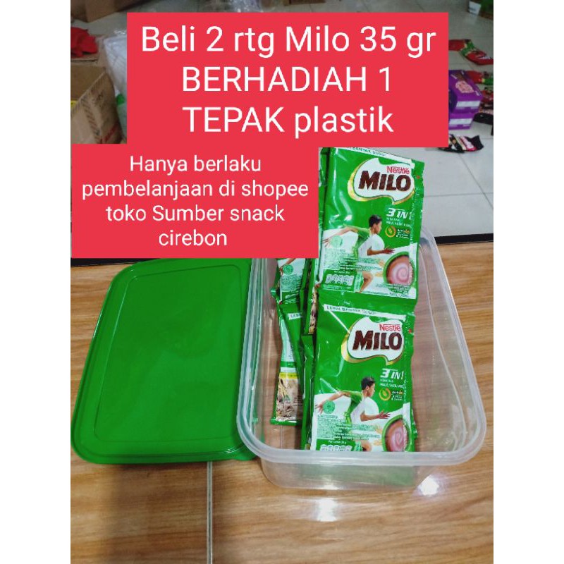 

Milo 3 in 1 isi 10 bungkus ( tidak berlaku hadiah tepak lagi ya)