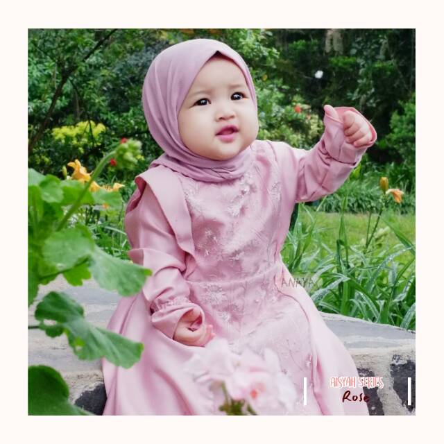 GAMIS ANAK HIJAB ANAK GAMIS PESTA ANAK ANAYA HIJAB AISYAH SERIES