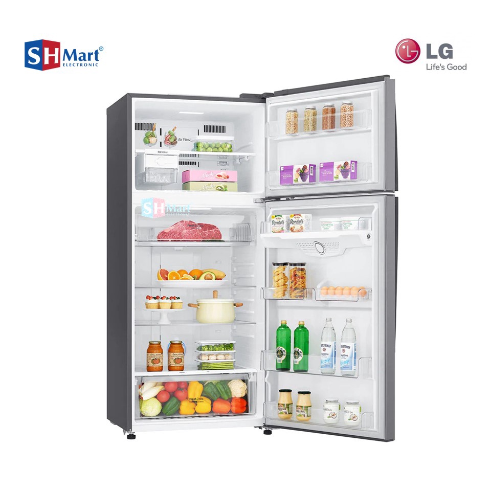 LG KULKAS 2 PINTU INVERTER GN-H702HLHL / GNH702HLHL / GN-H702 KAPASITAS 547 Liter (MEDAN)