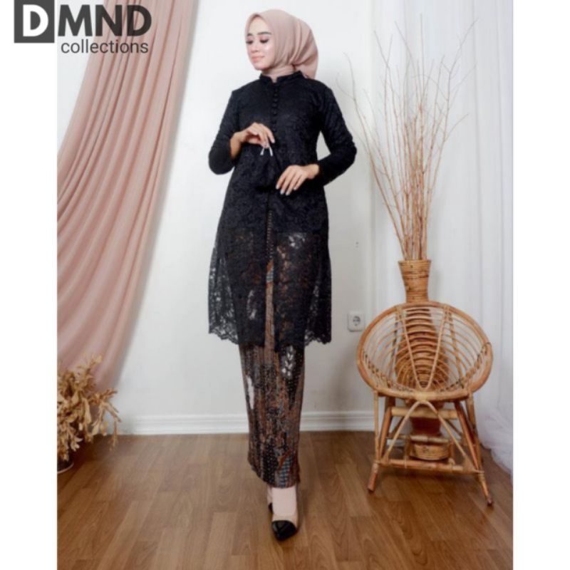 set tunik modern/tunik brokat kancing/tunik kebaya/tunik pesta