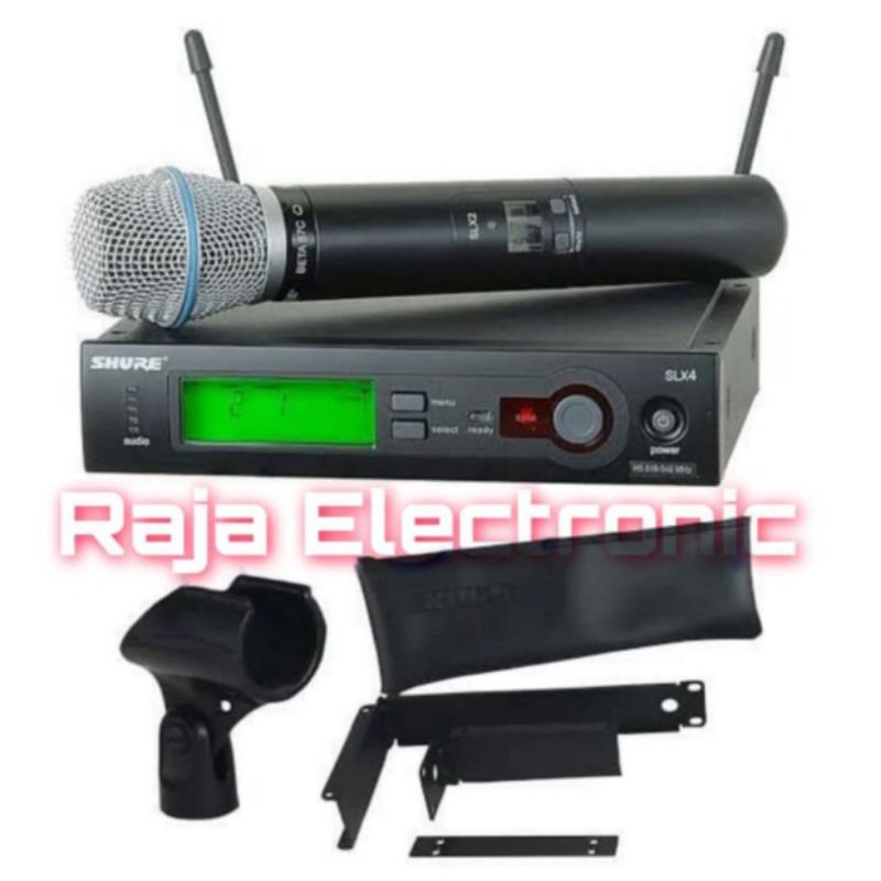 Mic Wireless Shure SLX 24 Beta 87 C Original Shure SLX24 Beta 87C.