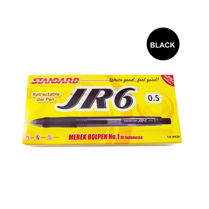 

STANDARD PEN JR6 - 12 PCS - Hitam promo