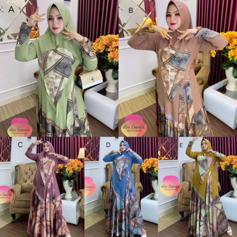 SHAQUEEN VOL 1 THE BEGINNING BY IRNA GAMIS SYARI PREMIUM SET SYAR'I TERBARU GAMIS SYARI ORIGINAL