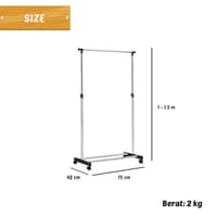 Stand Hanger Single Rak Gantung Standing HHP-278