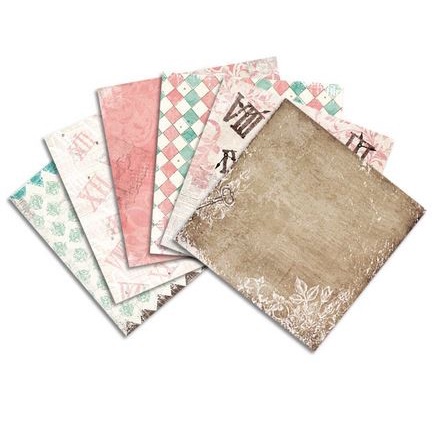 Scrapbooking Patterned Paper 6&quot;x6&quot; - Moment To Moment (24 sheets)