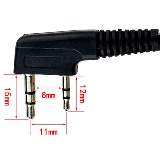 Headset Ptt Ht Radio Kenwood Baofeng Firstcomm Single Headphone