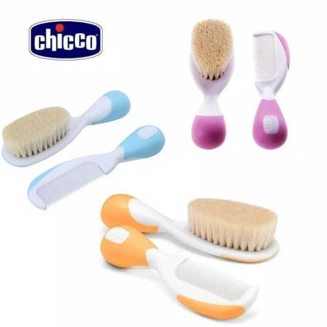 CHICCO Nursing Hygiene Brush and Comb / Sisir Bayi / Sisir Bayi Newborn / Sisir Bayi Lembut / Sisir 
