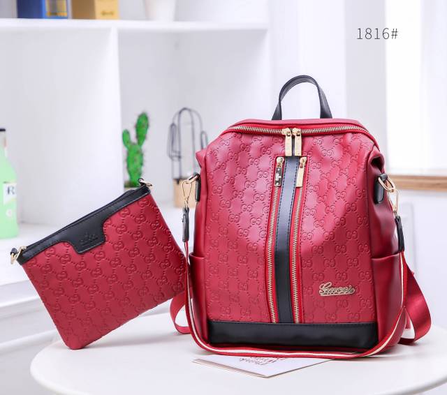 Tas Ransel Import 022162( 1 KG Muat 3 Pcs ) Backpack Fashion Korean Punggung Multifungsi Vanessa rr