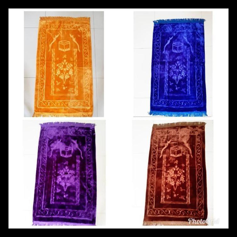 GRATIS ONGKIR SAJADAH POLOS - SAJADAH TIMBUL - SAJADAH BLUDRU - SAJADAH SHOLAT - KUNING 