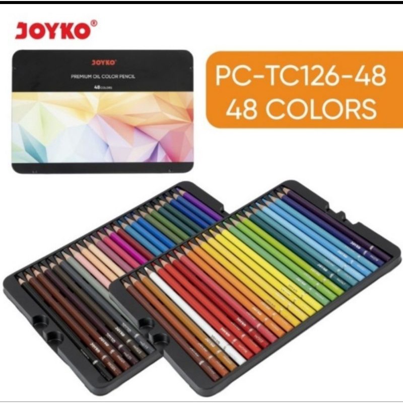 

PENSIL WARNA JOYKO CP-TC126 PREMIUM OIL COLOR PENCIL - 48 WARNA