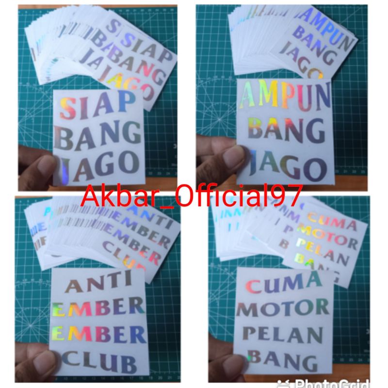 

stiker cutting ampun bang jago sticker berkarya bukan bergaya siap bang jago harta tahta wanita