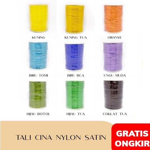 

Tali Cina Nylon Satin 2 - Per Meter - Trijaya