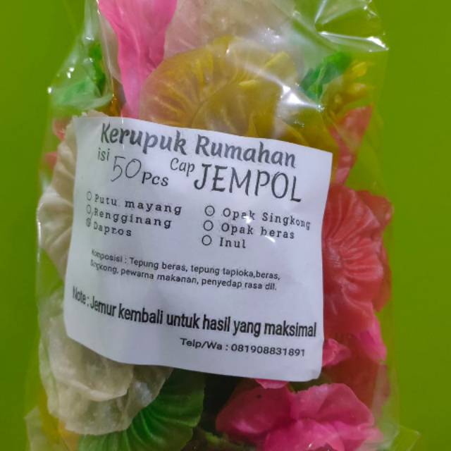 

Kerupuk Dapros / Kembng rose isi 50 pcs