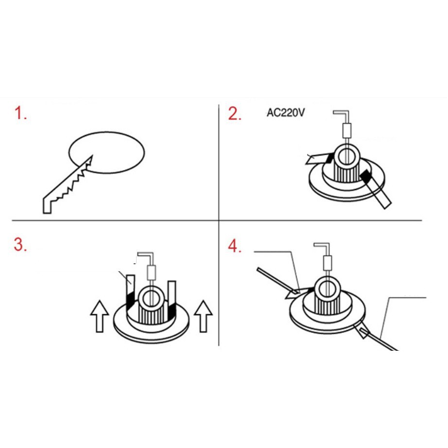 Downlight LED 6 Watt Putih + 3 Watt Soft Warm White