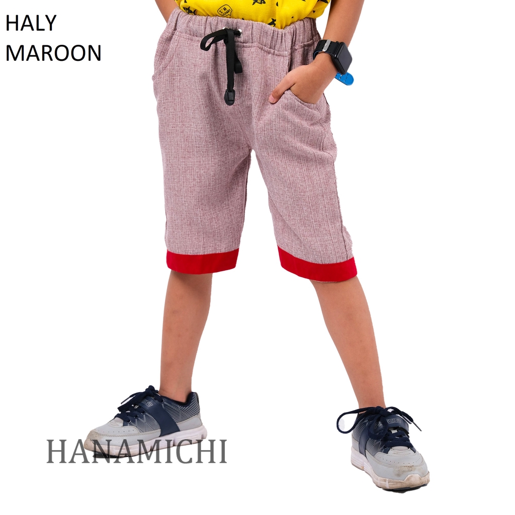 Hanamichi HALY Celana Pendek Anak Motif Polos