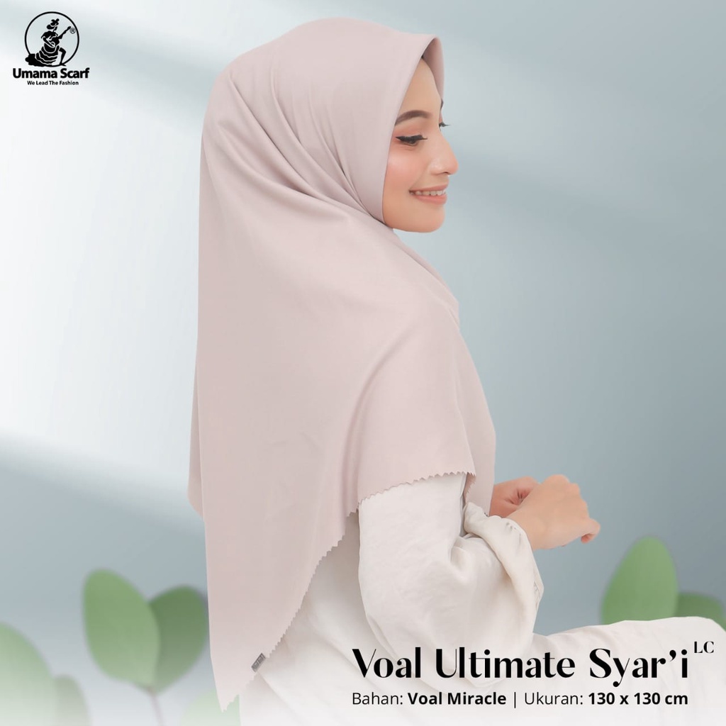 OBRAL Jilbab Voal Ultimate Syari Umama 130x130cm Hijab Lasercut Syari