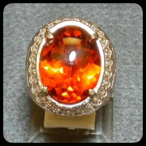 CINCIN BATU AKIK PERMATA FIRE OPAL LUSTER API MENYALA BIG SIZE DAN TERMURAH !!!