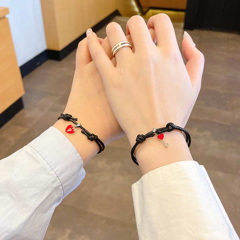 Gelang Couple Magnet Pelangi/Spaceman/Cinta Imut Mode Korea-3