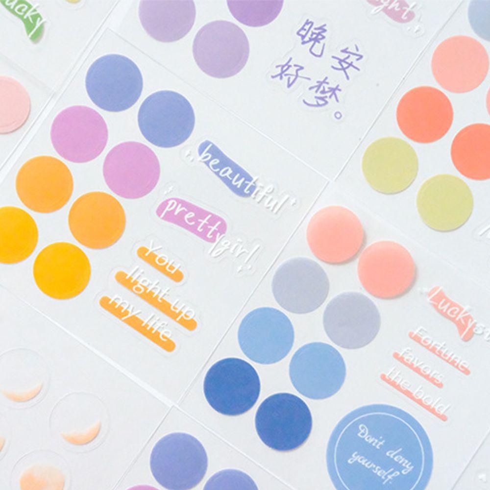 【 ELEGANT 】 Kawaii Sticky Notes Cute 96lembar/Set Alat Tulis Stiker Kantor Perlengkapan Sekolah Tangan Dekorasi Akun Pesan Notes Planner Stiker