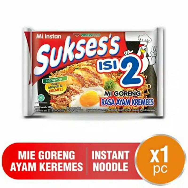 

Mie Suksess Goreng Ayam Kremes
