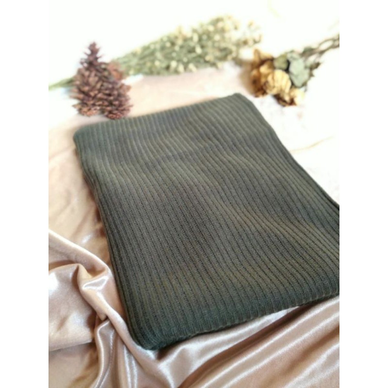Rok Rajut / Rok Knit / Long Skirt Knit / Rok Panjang Rajut / Rok Span Rajut / Rok Span Knited-Army