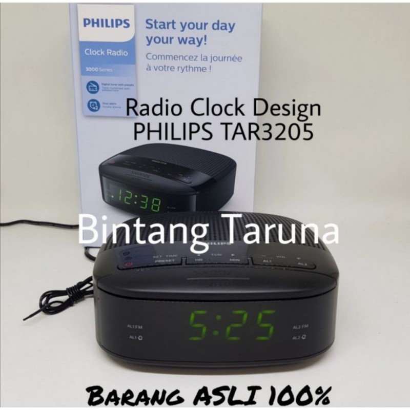 Radio Philips TAR3205 Radio Jam Digital Philips TAR3205 Clock Radio Philips R3205