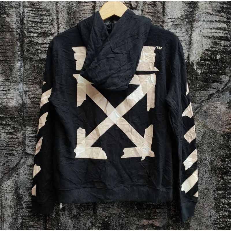 Off White Tape Arrows Hoodie Zip