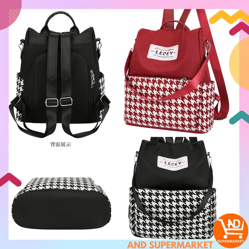 AND / COD / Tas Punggung Wanita Backpack Wanita Import Tas Ransel Sekolah Fashion Perempuan Terkini Tas Jalan Cewek Murah T251