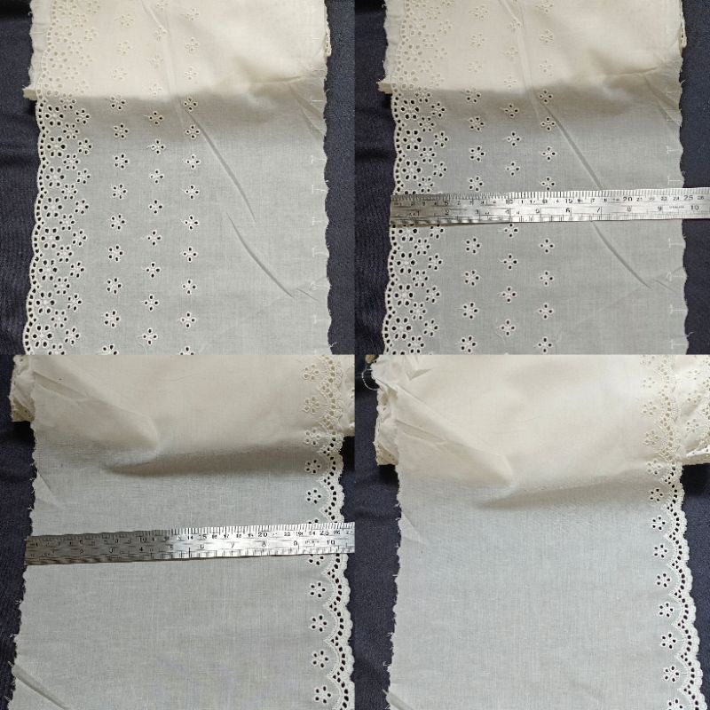 Renda katun putih bw (Per50cm)