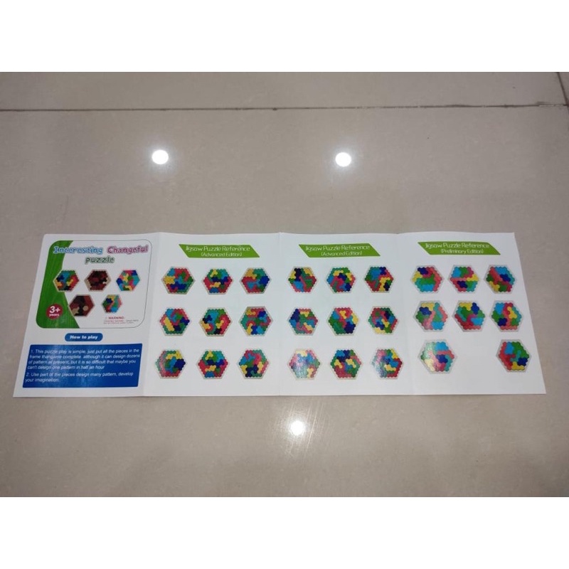 puzzle kayu warna-warni / wooden puzzle colorful edukasi anak