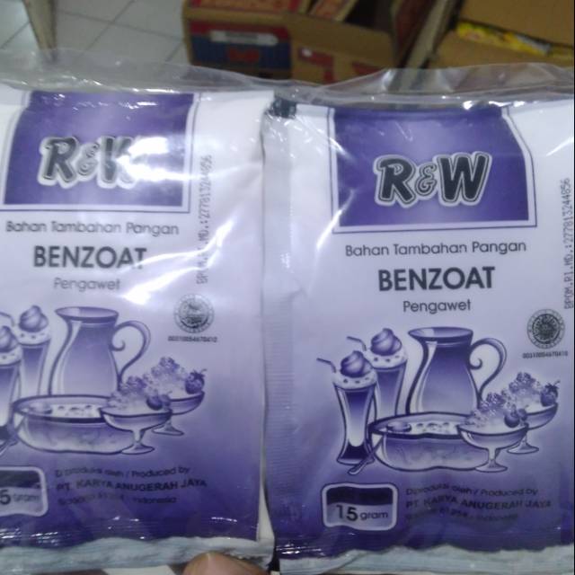 

Benzoat/pengawet makanan isi 10 pcs