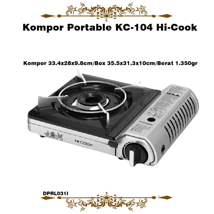 Kompor Portable KC-104 Hi-Cook