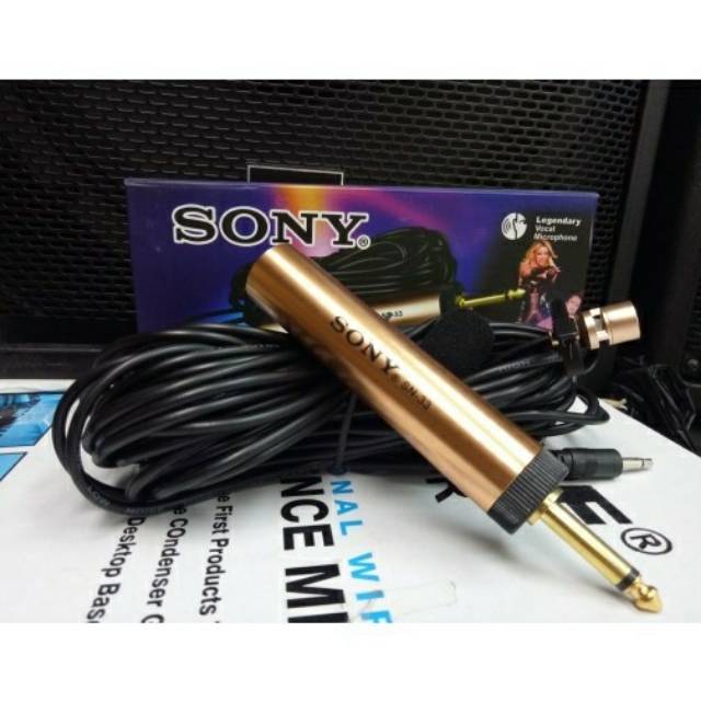 MIC JEPIT CONDENSER SONY MIC CLIP MIK MIKROPHONE PRO AUDIO MUSIK KARAOKE VOKAL MIC KABEL PIDATO PANG