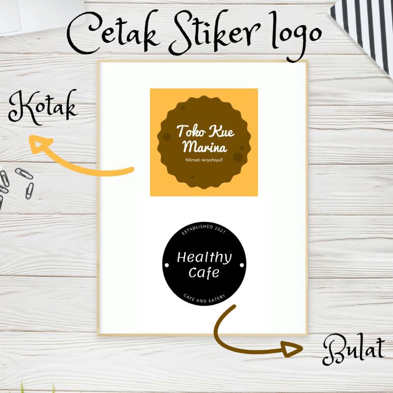 

CETAK STIKER LOGO BULAT/ STIKER OLSHOP MURAH