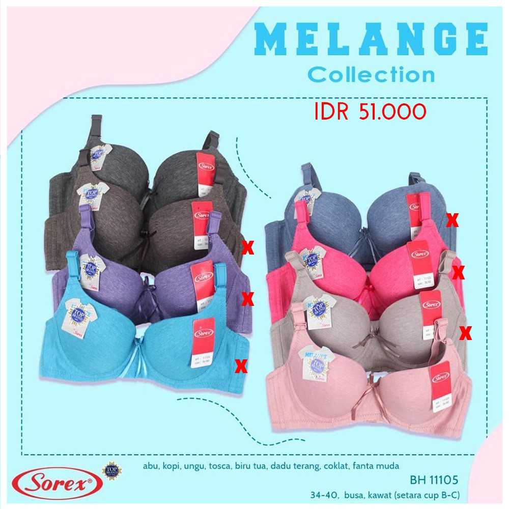 Sorex Bra 11105 Busa & Kawat UK 34-40 Setara Cup B-C | Felita Bra