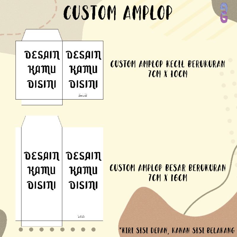 Amplop Lebaran Custom | Custom Amplop Lebaran Lucu | Amplop Lebaran Unik | Custom Amplop