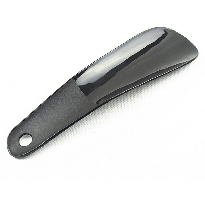 {LUCKID}Professional-Plastic-Shoe-Horn-Lifter-Flexible-Sturdy-Slip-12cm-Shoehorn-Black