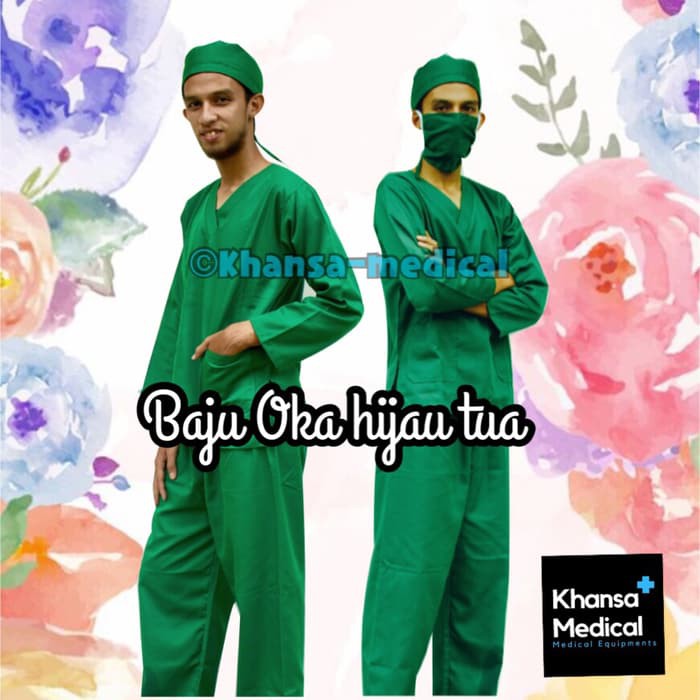 baju oka hijau tua