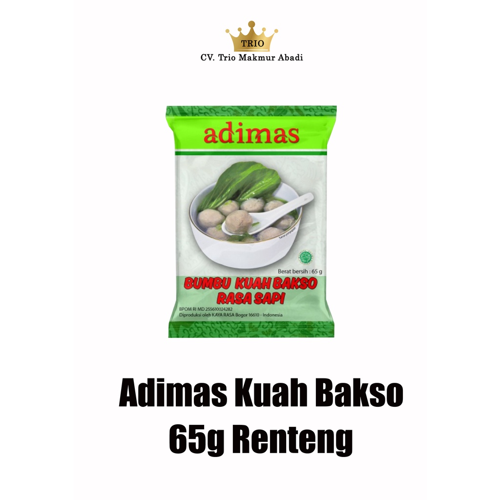 

Adimas Kuah Bakso 65g 1 Renteng