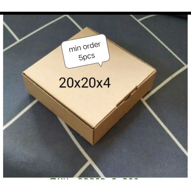 

Kardus packing box pizza/die cut 20x20x4. 1700pcs