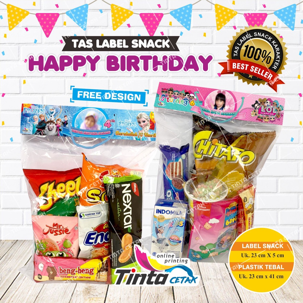 

Label Snack Ulang Tahun Custom