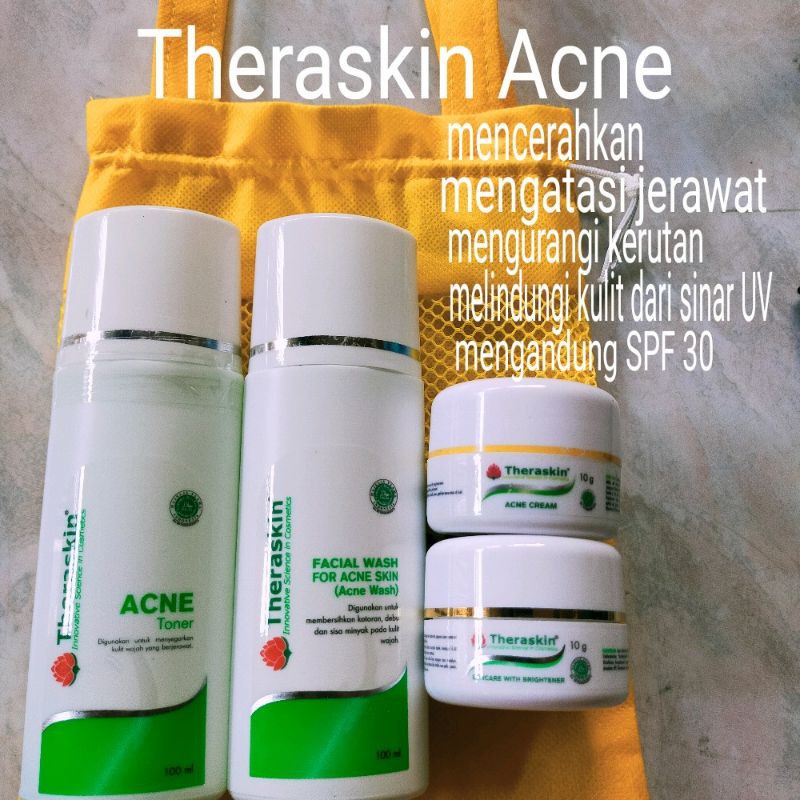 Theraskin paket glowing acne flek normal