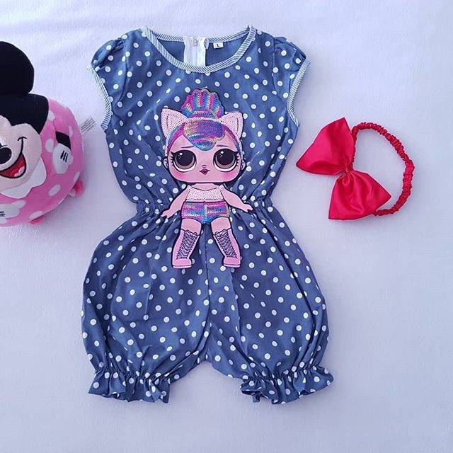 Baby G Collection GFD1659 Jumpsuit Lol Polka