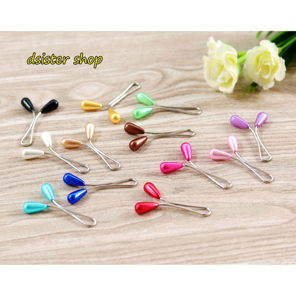 Klip  TETES Turki Peniti Turkey Penjepit Kerudung Hiasan Jilbab Bros Hijab Segi Empat Fashion Muslim