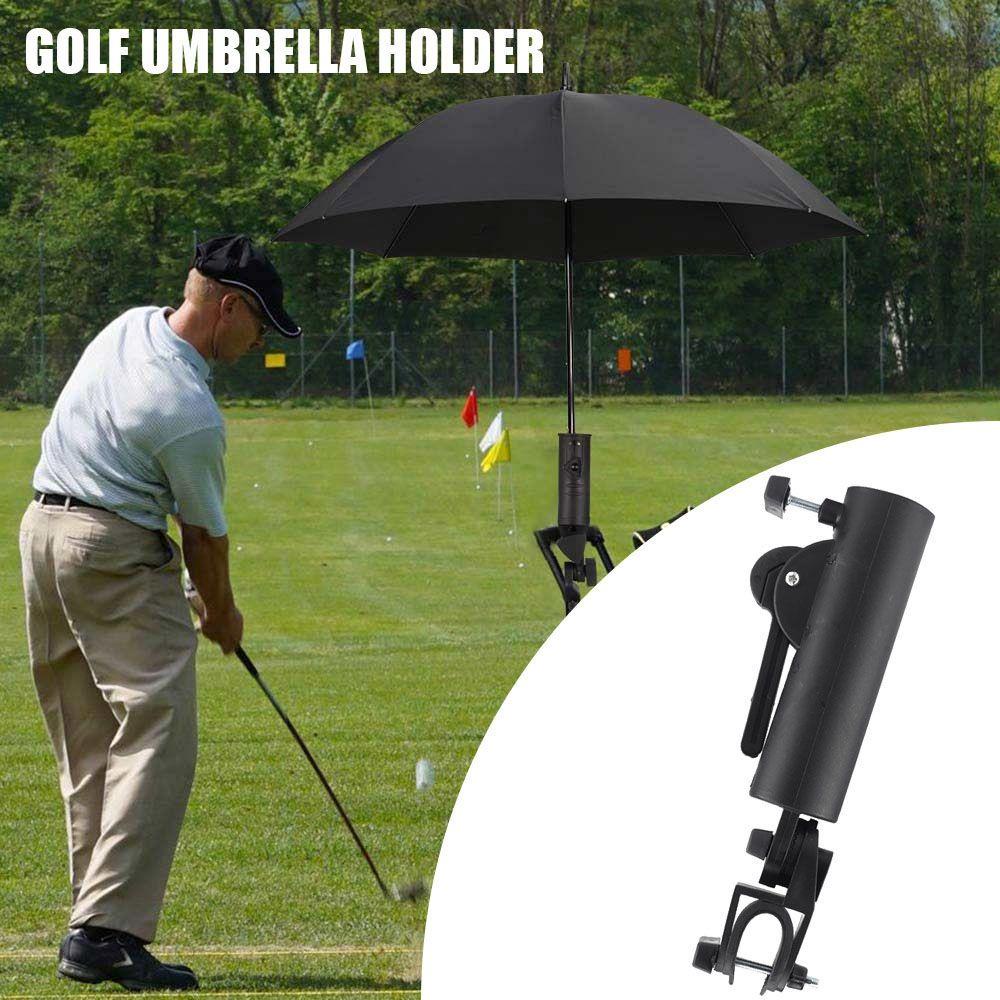 Rebuy Payung Golf Holder Kursi Roda Payung Stand Clip Adjustable Buggy Umbrella Munt Bracket