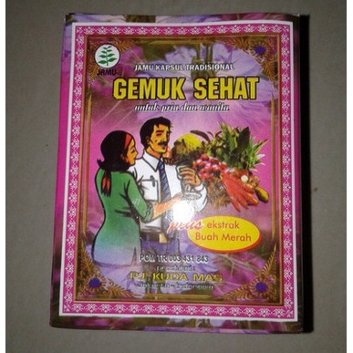 Kapsul Gemuk Sehat Cap Kuda Mas Original