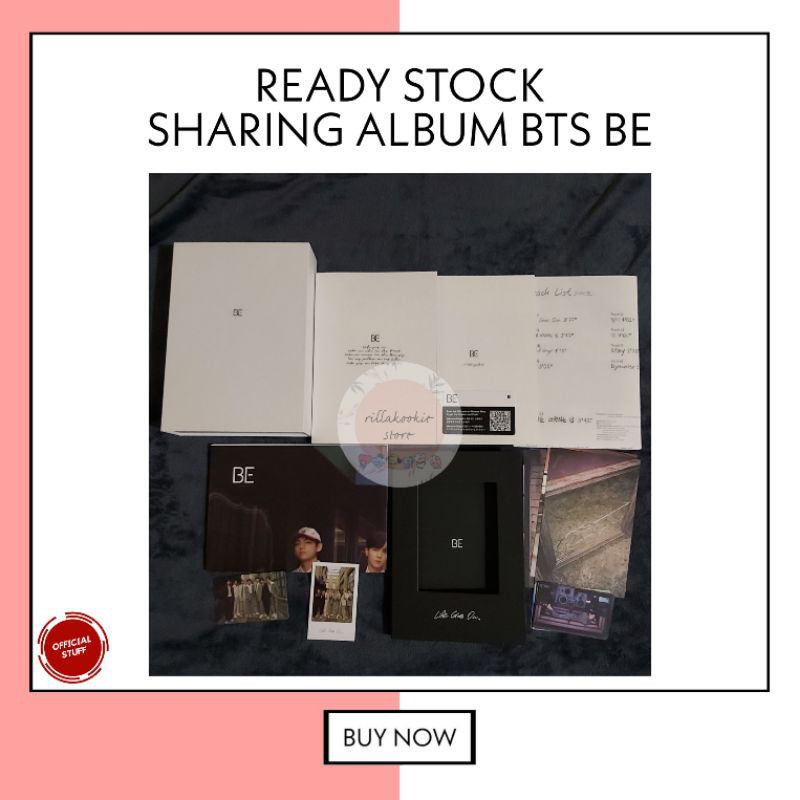 SALE Sharing Album BTS BE Deluxe Edition PC Namjoon RM Seokjin Jin Suga Jhope