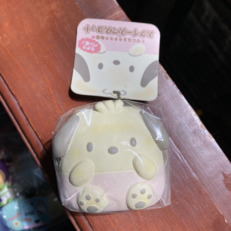 Sanrio pochacco chigiri bread squishy produksi pertama RARE SQUISHY