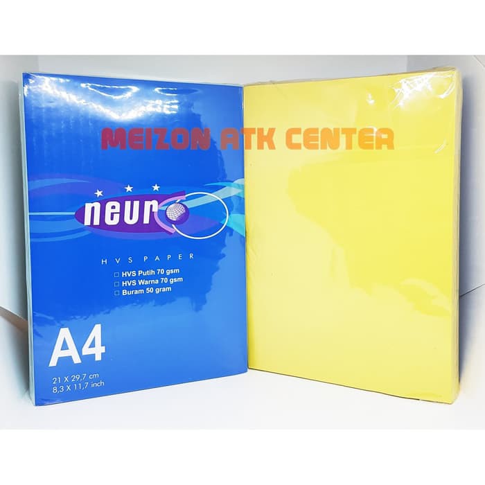

Promo Neuro Kertas HVS A4 Warna 70gr KUNING Limited
